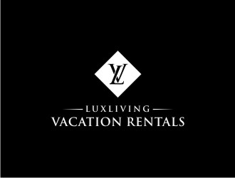 LuxLiving Vacation Rentals logo design by Devian