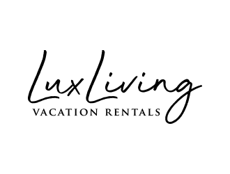 LuxLiving Vacation Rentals logo design by lexipej