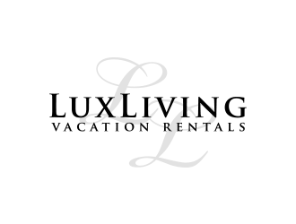 LuxLiving Vacation Rentals logo design by lexipej