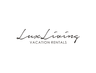 LuxLiving Vacation Rentals logo design by johana