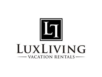 LuxLiving Vacation Rentals logo design by johana