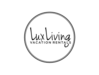 LuxLiving Vacation Rentals logo design by johana