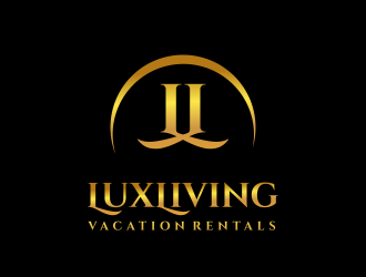 LuxLiving Vacation Rentals logo design by aldesign