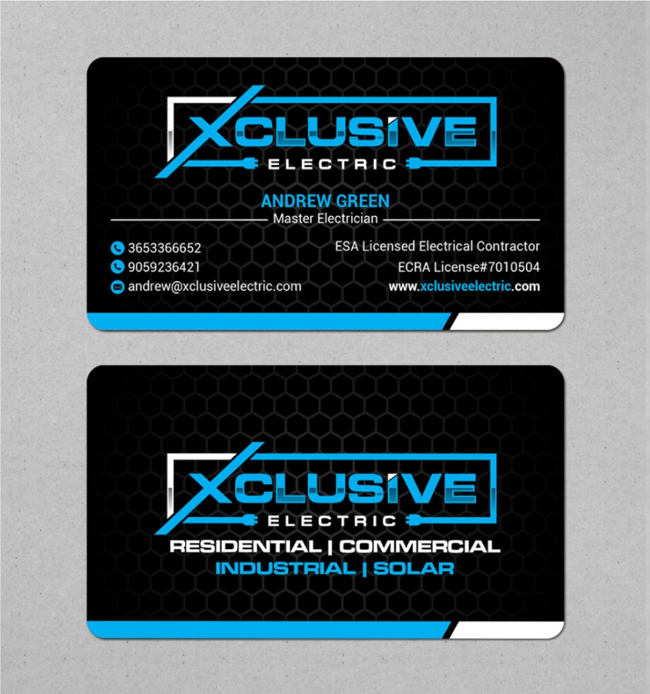 Xclusive Electric logo design by Boomstudioz