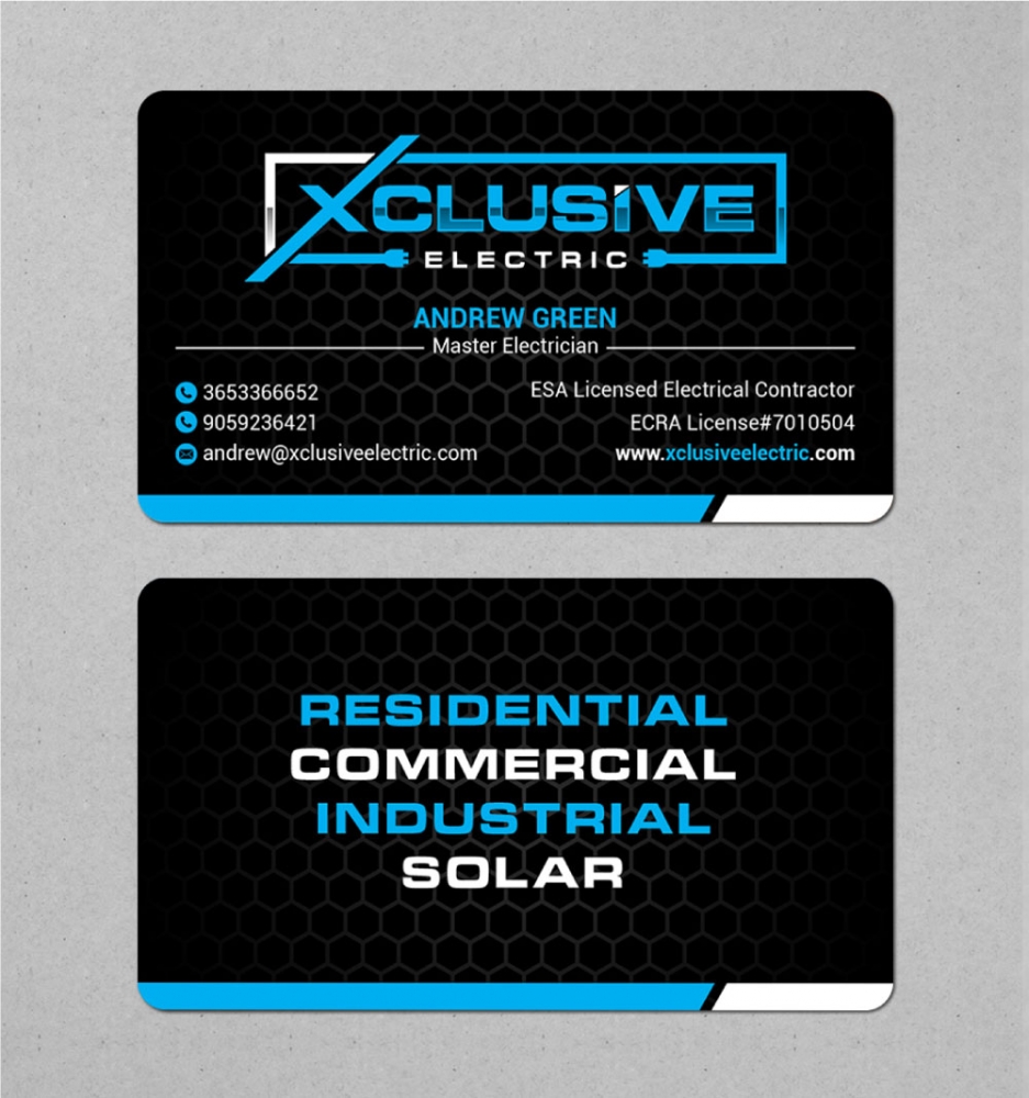 Xclusive Electric logo design by Boomstudioz