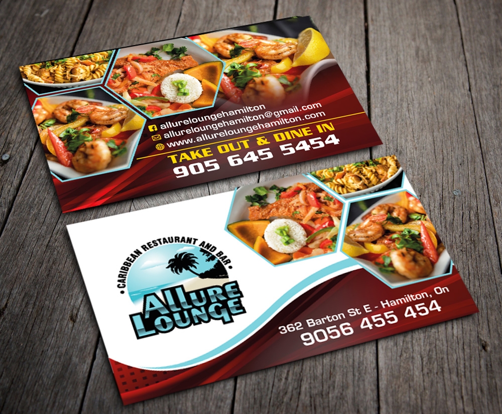 ALLURE LOUNGE (CARIBBEAN SEAFOOD RESTAURANT AND BAR) logo design by PANTONE