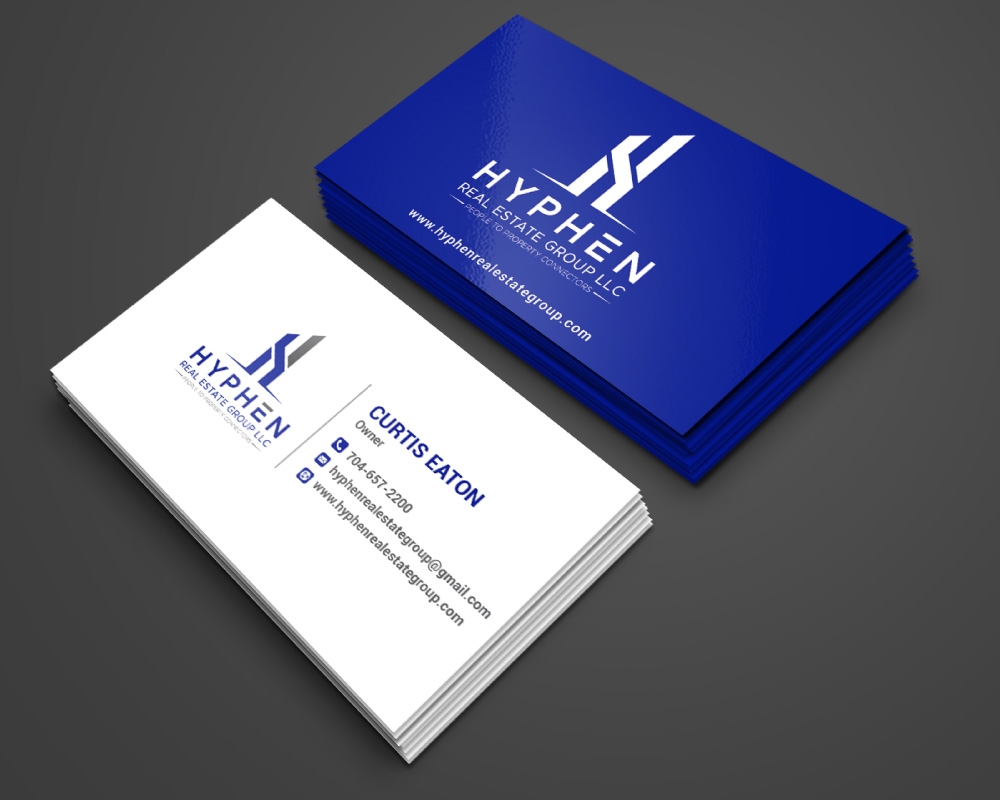 Hyphen Real Estate Group LLC logo design by Boomstudioz