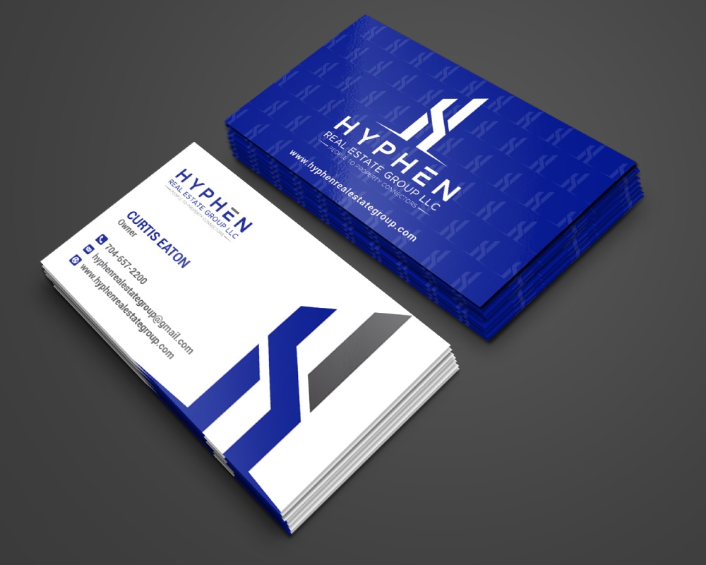 Hyphen Real Estate Group LLC logo design by Boomstudioz