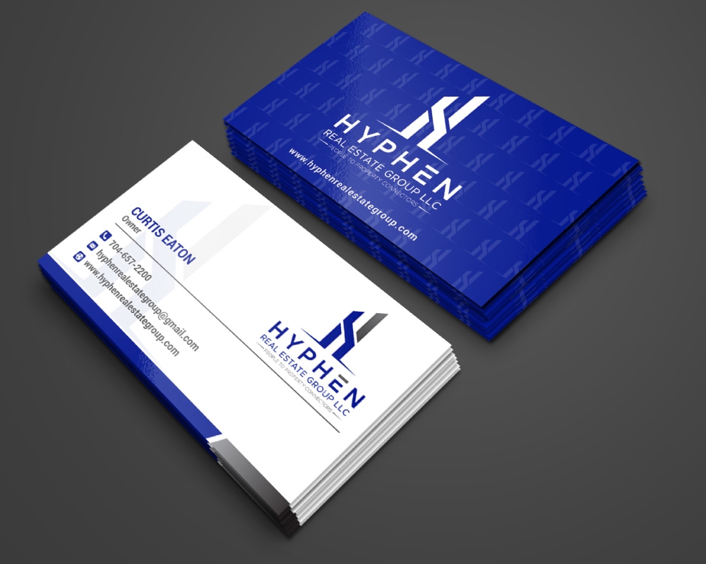 Hyphen Real Estate Group LLC logo design by Boomstudioz