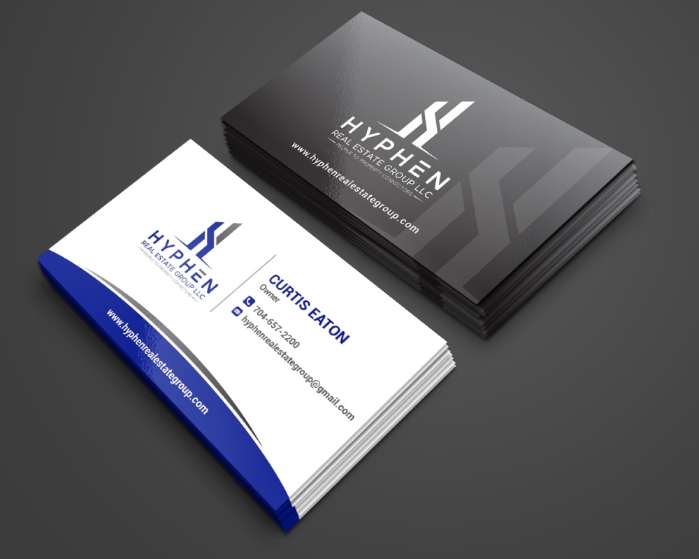 Hyphen Real Estate Group LLC logo design by Boomstudioz