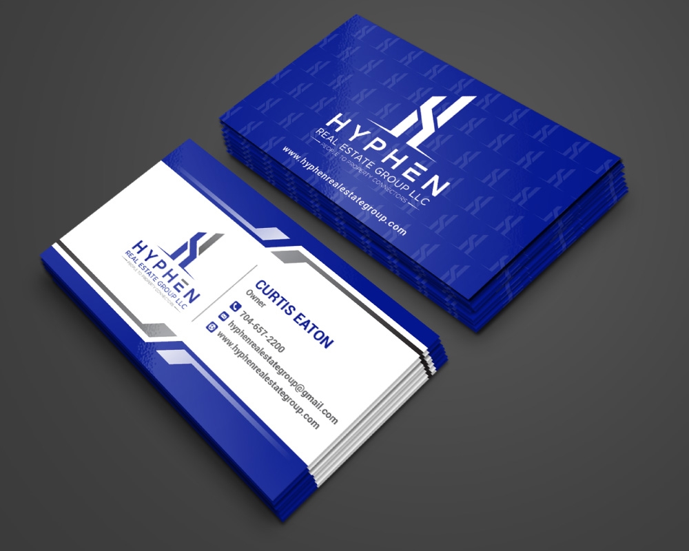 Hyphen Real Estate Group LLC logo design by Boomstudioz