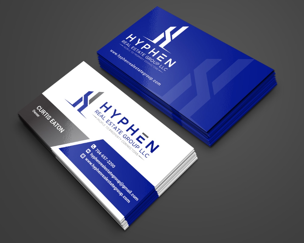 Hyphen Real Estate Group LLC logo design by Boomstudioz