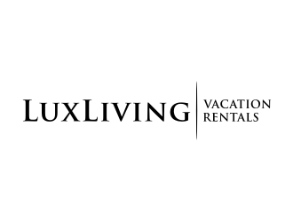 LuxLiving Vacation Rentals logo design by puthreeone