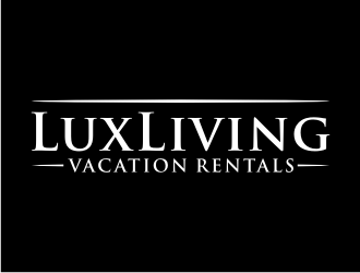 LuxLiving Vacation Rentals logo design by puthreeone