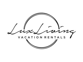 LuxLiving Vacation Rentals logo design by puthreeone