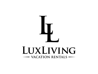 LuxLiving Vacation Rentals logo design by Lavina