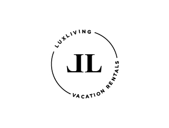 LuxLiving Vacation Rentals logo design by Lovoos