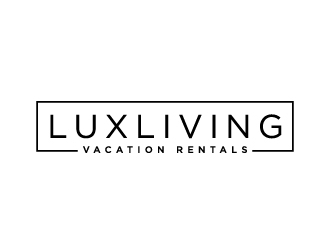 LuxLiving Vacation Rentals logo design by Lovoos