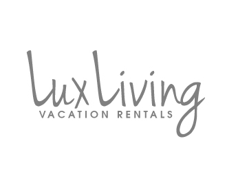 LuxLiving Vacation Rentals logo design by AamirKhan