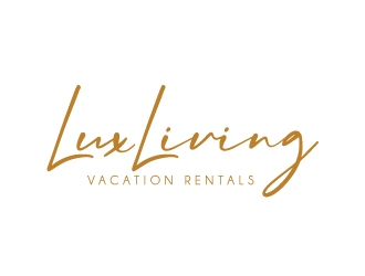 LuxLiving Vacation Rentals logo design by AamirKhan