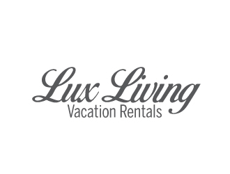 LuxLiving Vacation Rentals logo design by AamirKhan