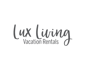 LuxLiving Vacation Rentals logo design by AamirKhan