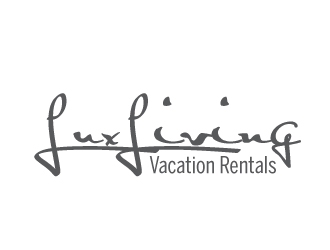 LuxLiving Vacation Rentals logo design by AamirKhan