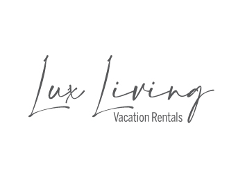 LuxLiving Vacation Rentals logo design by AamirKhan