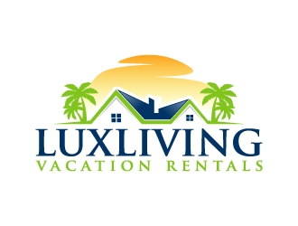 LuxLiving Vacation Rentals logo design by KDesigns