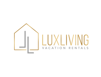 LuxLiving Vacation Rentals logo design by ingepro