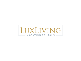 LuxLiving Vacation Rentals logo design by RIANW