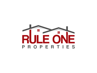 Rule One Properties logo design by RIANW