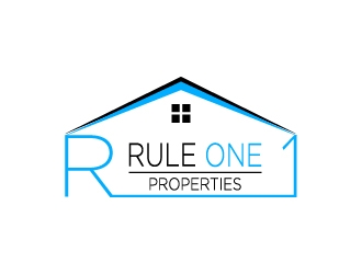 Rule One Properties logo design by pilKB