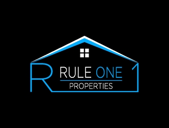 Rule One Properties logo design by pilKB