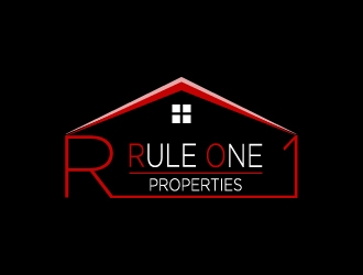 Rule One Properties logo design by pilKB