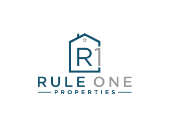 Rule One Properties logo design by bricton