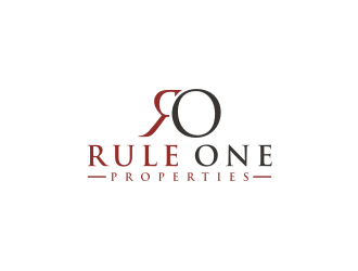 Rule One Properties logo design by bricton