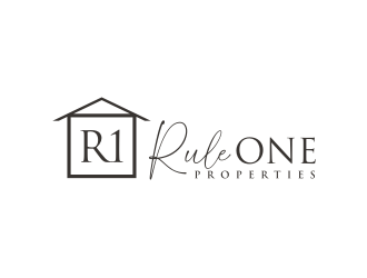 Rule One Properties logo design by bricton