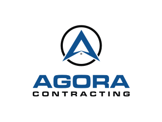 Agora Contracting logo design by mbamboex