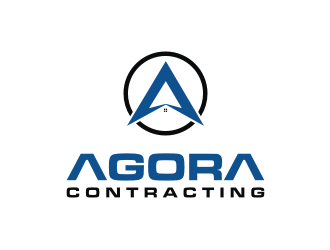 Agora Contracting logo design by mbamboex