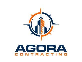 Agora Contracting logo design by scolessi