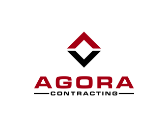 Agora Contracting logo design by Msinur