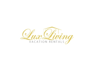 LuxLiving Vacation Rentals logo design by webmall