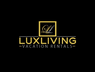 LuxLiving Vacation Rentals logo design by webmall