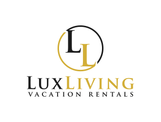 LuxLiving Vacation Rentals logo design by lexipej