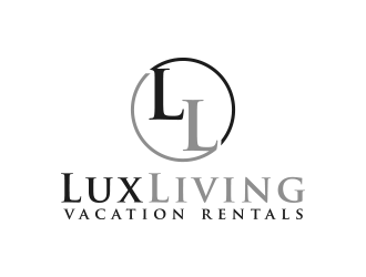 LuxLiving Vacation Rentals logo design by lexipej