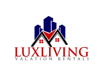 LuxLiving Vacation Rentals logo design by AamirKhan