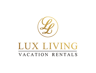 LuxLiving Vacation Rentals logo design by logolady