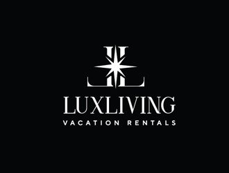 LuxLiving Vacation Rentals logo design by Roma