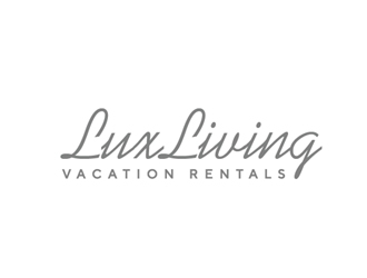 LuxLiving Vacation Rentals logo design by Roma